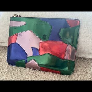 Comme des Garçons Metallic Wallet Clutch w Box
